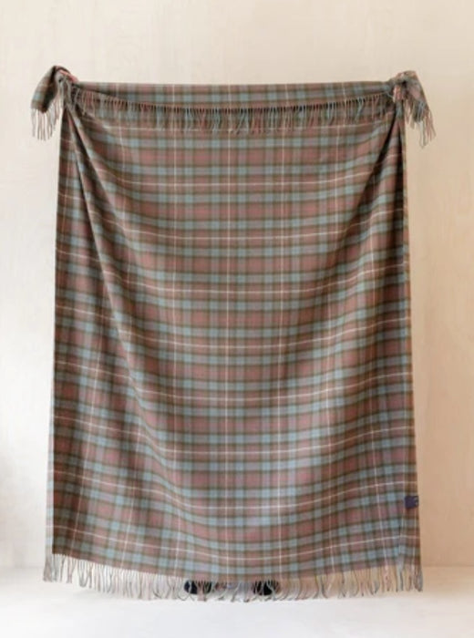 Lambswool Blanket Fraser Hunting Weathered Tartan