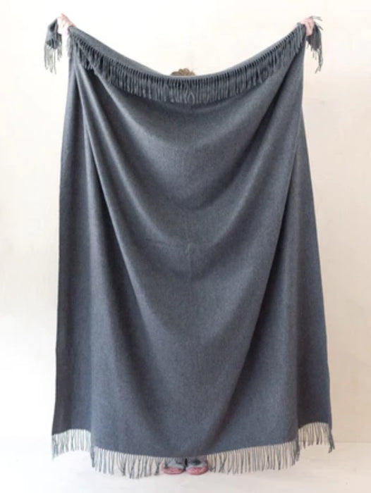 Lambswool Blanket Charcoal