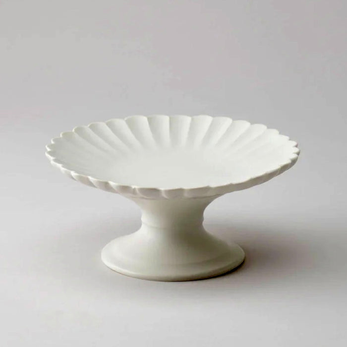 Porcelain Footed Compote - White