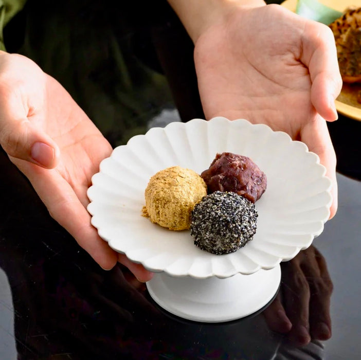 Porcelain Footed Compote - White