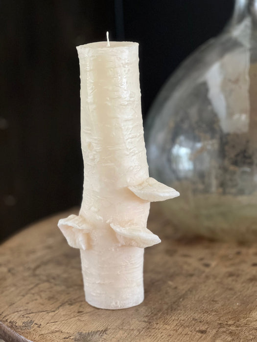 Birch Pillar Candle - Large Ivory