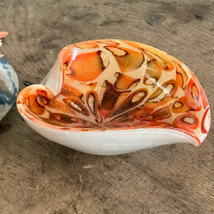 Vintage Murano Bowl Heart Shape