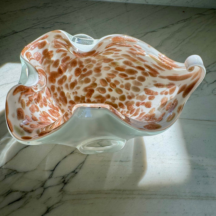 Vintage Gold Murano Bowl