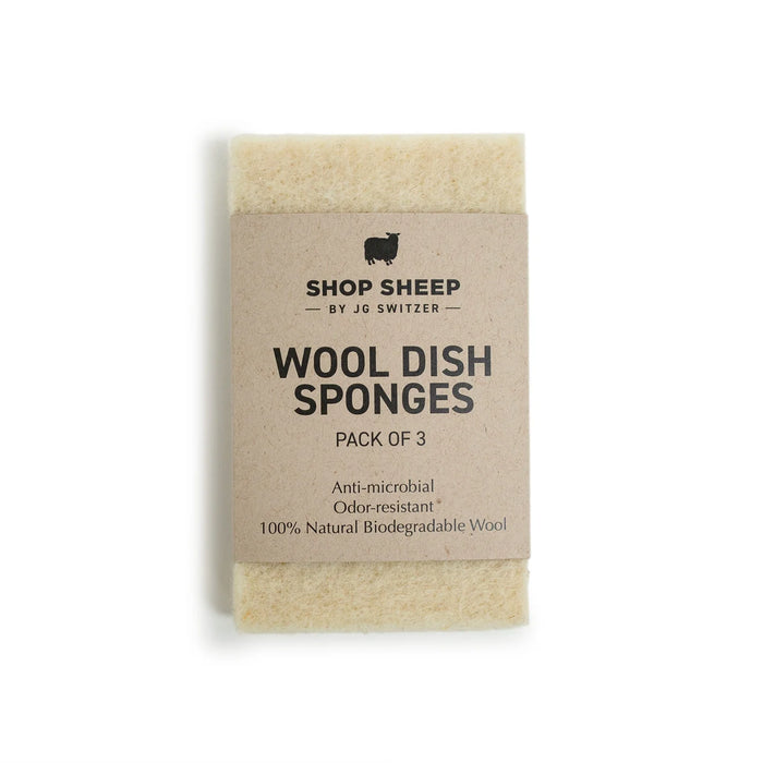 Felted Wool Sponges Natural Cream