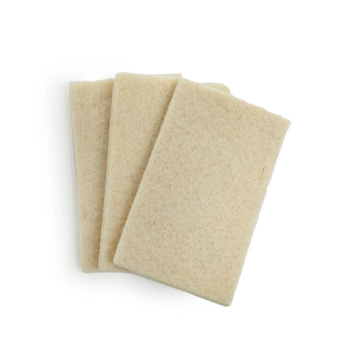 Felted Wool Sponges Natural Cream