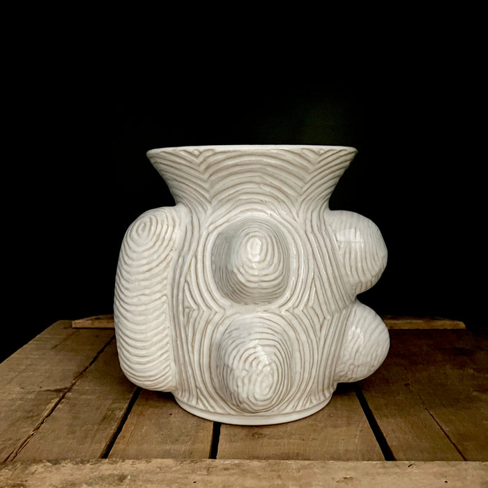 Sculptural Gingko Vase - Wide