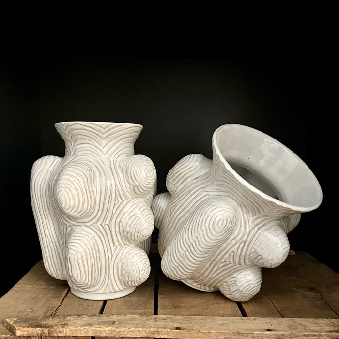 Sculptural Gingko Vase - Wide