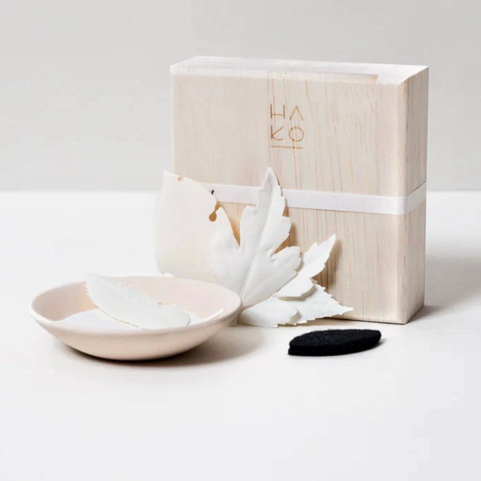 HA KO Japanese Paper Incense & Dish Gift Box
