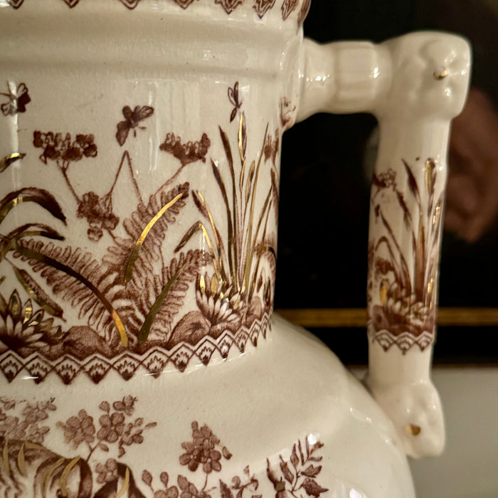 Large Transferware Pitcher