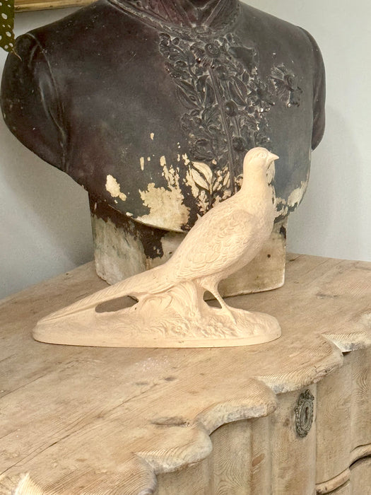 Vintage Bisque Pheasant