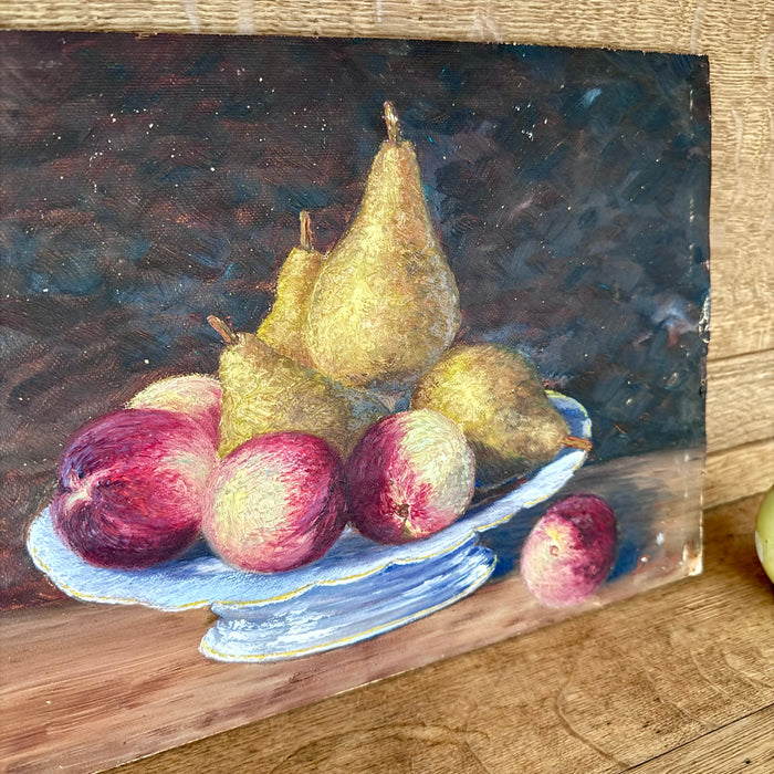 Vintage Painting Fruit in Bowl