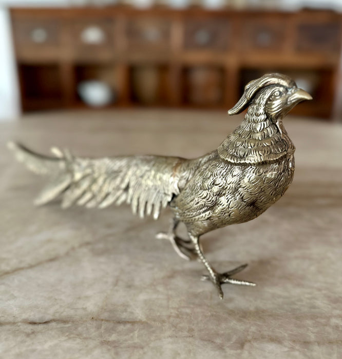 Vintage Brass Pheasant