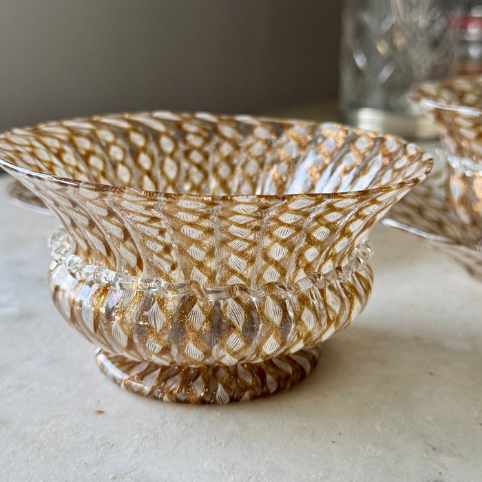 Vintage Murano Glass Bowls & Saucers