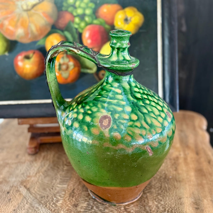 Vintage Green European Jug