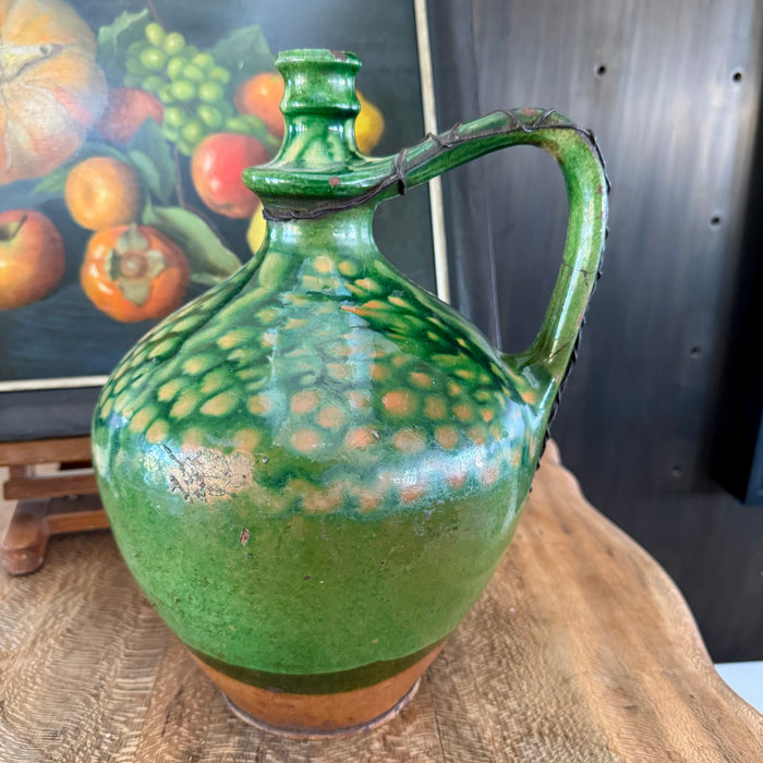 Vintage Green European Jug