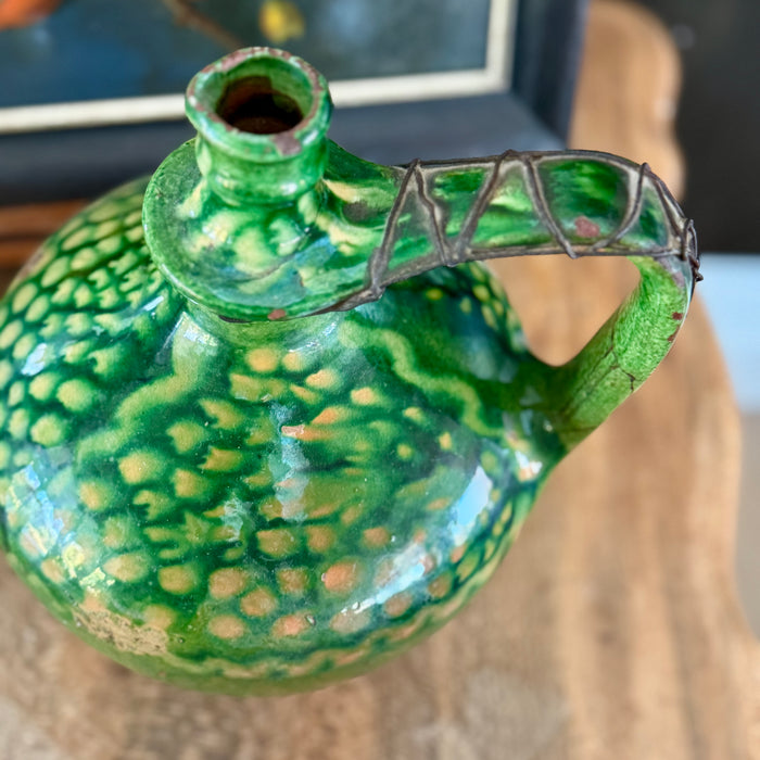 Vintage Green European Jug