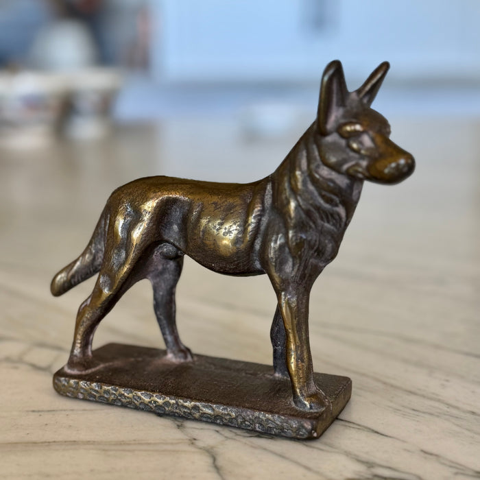 Vintage Bronze Dog