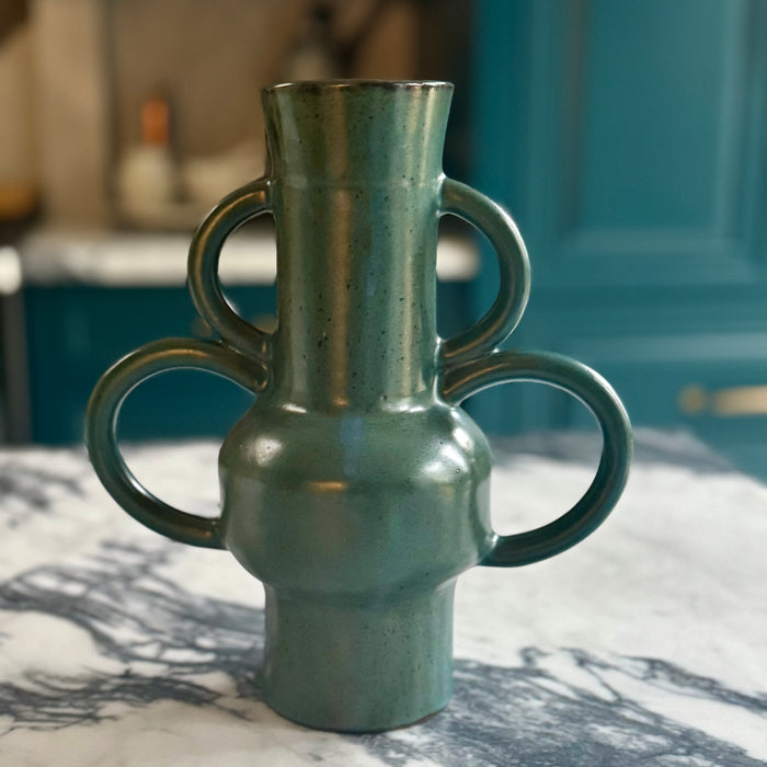 Green Amphorae Vase