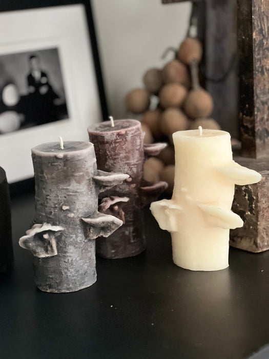 Birch Pillar Candle - Medium Ivory