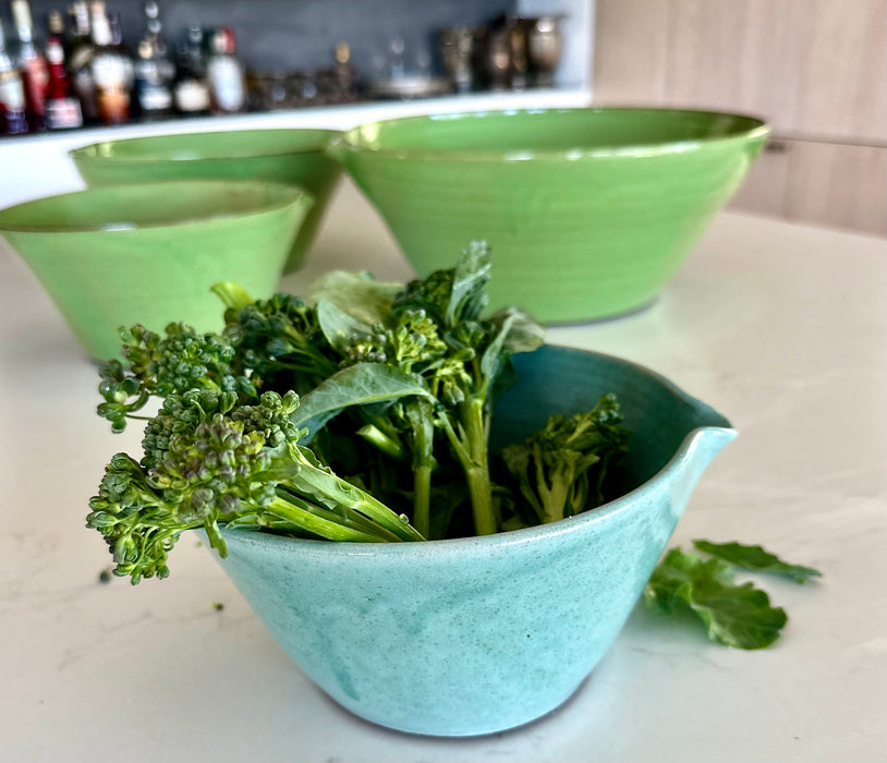 Green Nesting Bowl, Small
