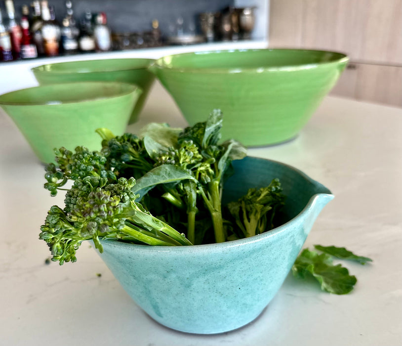 Green Nesting Bowl, Large