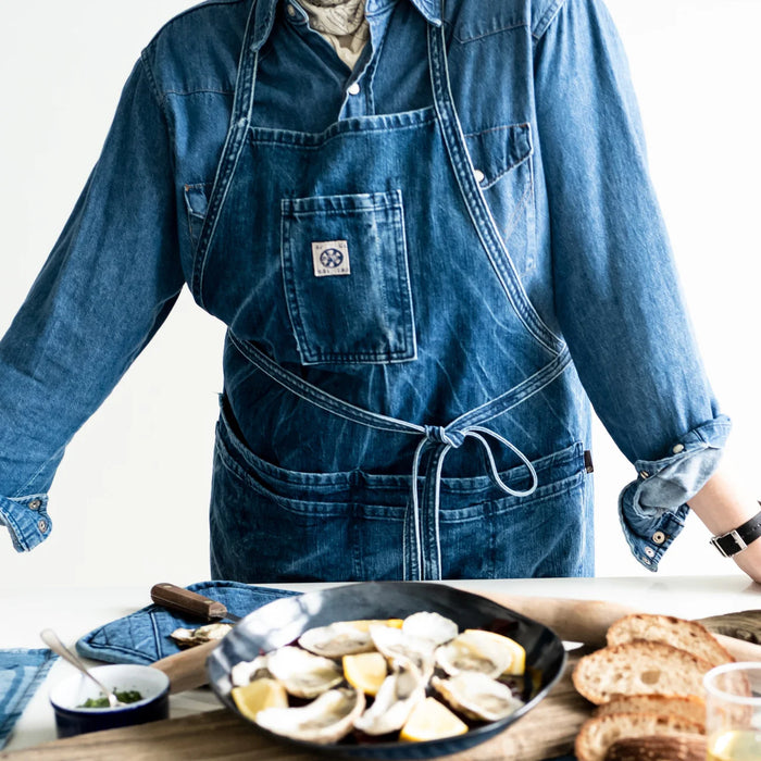 Classic Denim Apron in Medium Vintage